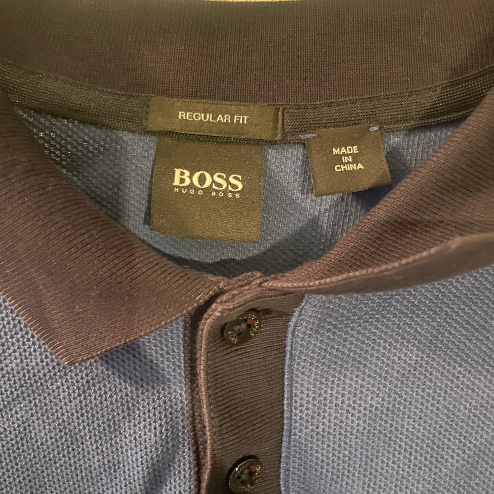 Hugo Boss Navy and Black Polo Shirt - Picture 2 of 3